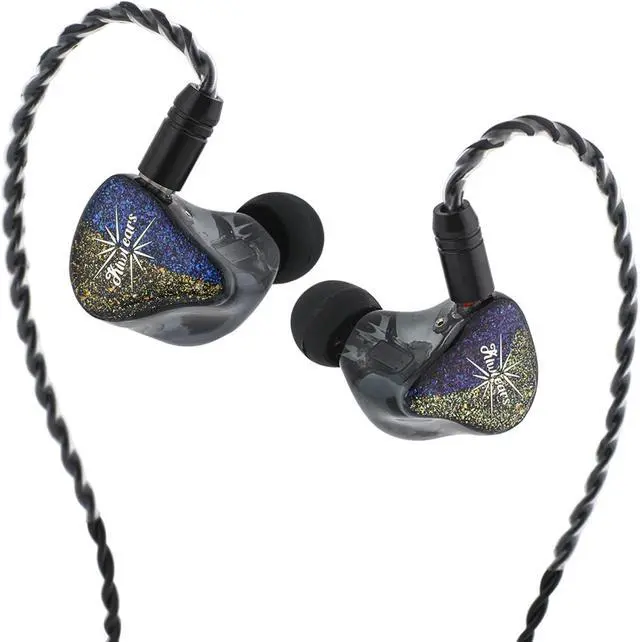 Alt view image 2 of 7 - IFIXAUDIO Kiwi Ears Forteza Monitor Earbuds, 1BA + 2DD HiFi Wired Earbuds DUNU Lyre Mini in Ear Monitor Cable, HiFi Upgrade Earbud Cable (2Pin)