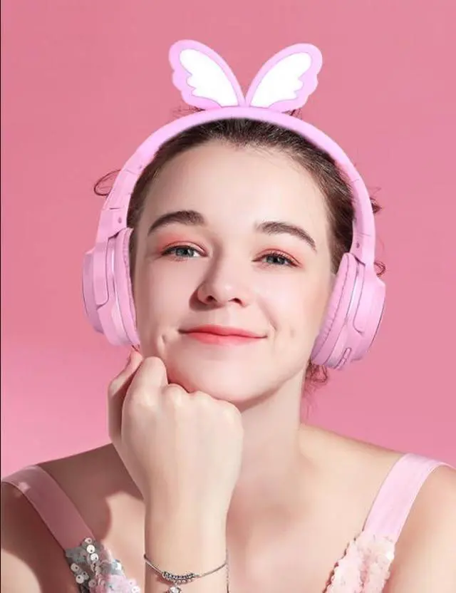 Alt view image 7 of 7 - Wireless Kids Headphones with 7-Color LED Lights, 85dB Safe Volume & 40H Playtime  Ultra-Soft Over-Ear for School Travel