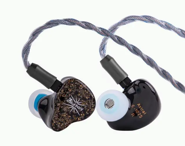 Alt view image 2 of 7 - Linsoul Kiwi Ears Astral 1DD+6BA Hybrid in Ear Monitor, Wired Earbuds LC02 in Ear Monitor Case, Portable Earbud Hard Case