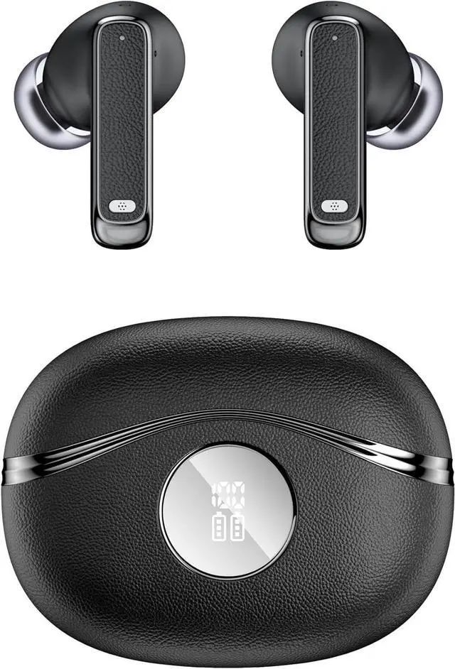 Main image of Wireless Earbuds Bluetooth Headphones, Ear Buds with Deep Bass, 40H Long Playtime, LED Power Display, IP7 in Ear Earphone with Mic for iPhone Android Phone Sports Workout, Black