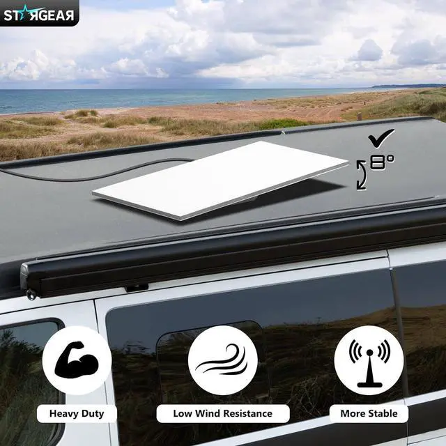 Alt view image 2 of 7 - Starlink Gen 3 Mount Mobility, Starlink Accessories Semi-Permanent for Starlink Mount Gen 3, Starlink Ethernet Adapter for Gen 3/Mini