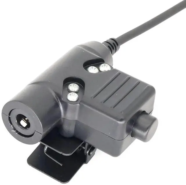 Alt view image 3 of 7 - 6 Pin Plug WalkieTalkie Headsets Adapters U94 PTT Cable for PRC152 Two WayRadio U94 PTT Adapters Cable