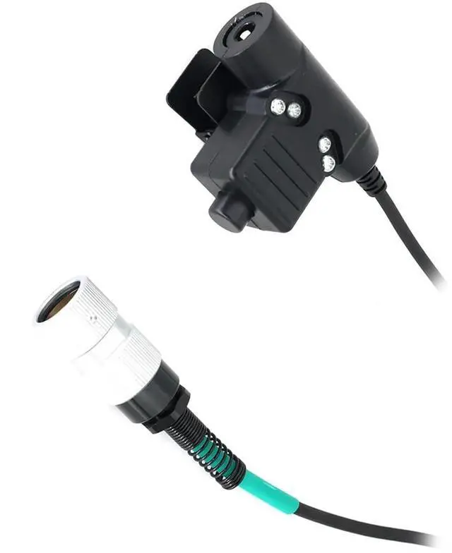 Alt view image 4 of 7 - 6 Pin Plug WalkieTalkie Headsets Adapters U94 PTT Cable for PRC152 Two WayRadio U94 PTT Adapters Cable