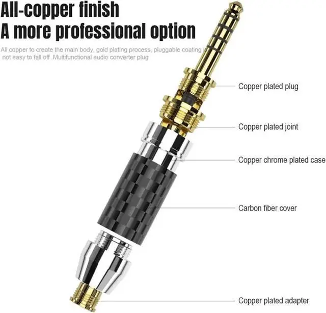 Alt view image 4 of 6 - 2.5mm 3.5mm 4.4mm to 2.5 3.5 4.4 Female Jack Headphone Converter Multifunctional Player Earphone Plug Adapter Audio Connector(4.4mm M to 2.5mm F)