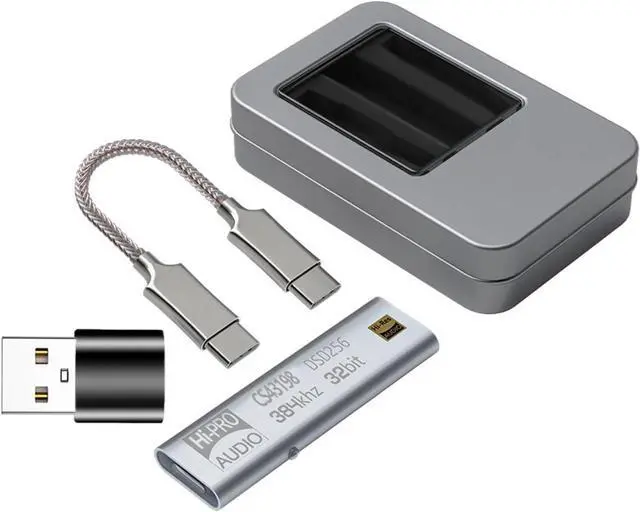 Main image of USB C to 3.5mm Headphone Amplifier CS43198 Dongle 384KHz DSD64-258 Decoding HiFi Sound Amplifier Type C Adapter for Phone
