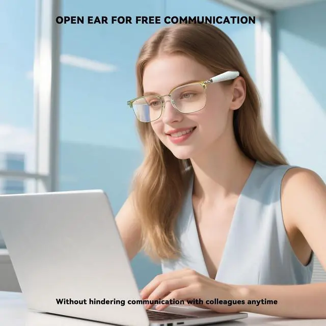 Alt view image 3 of 7 - Smart Bluetooth Glasses for Women Audio Speaker Bluetooth Eyeglasses Glasses with Speakers Smart Glass Blue Tooth Sunglasses Gafas Inteligentes para Hombre