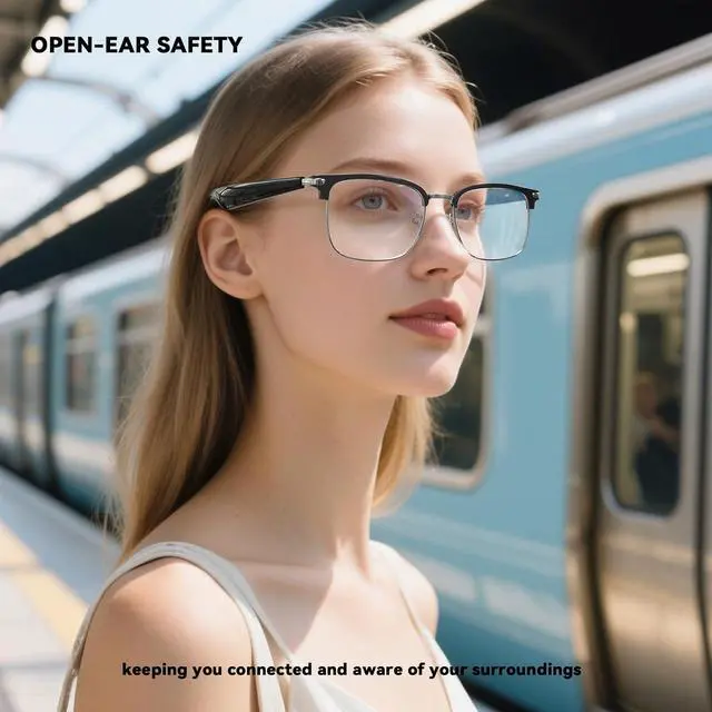 Alt view image 4 of 7 - Smart Bluetooth Glasses for Women Audio Speaker Bluetooth Eyeglasses Glasses with Speakers Smart Glass Blue Tooth Sunglasses Gafas Inteligentes para Hombre