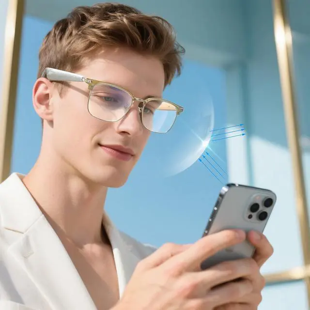 Alt view image 6 of 7 - Smart Bluetooth Glasses for Women Audio Speaker Bluetooth Eyeglasses Glasses with Speakers Smart Glass Blue Tooth Sunglasses Gafas Inteligentes para Hombre