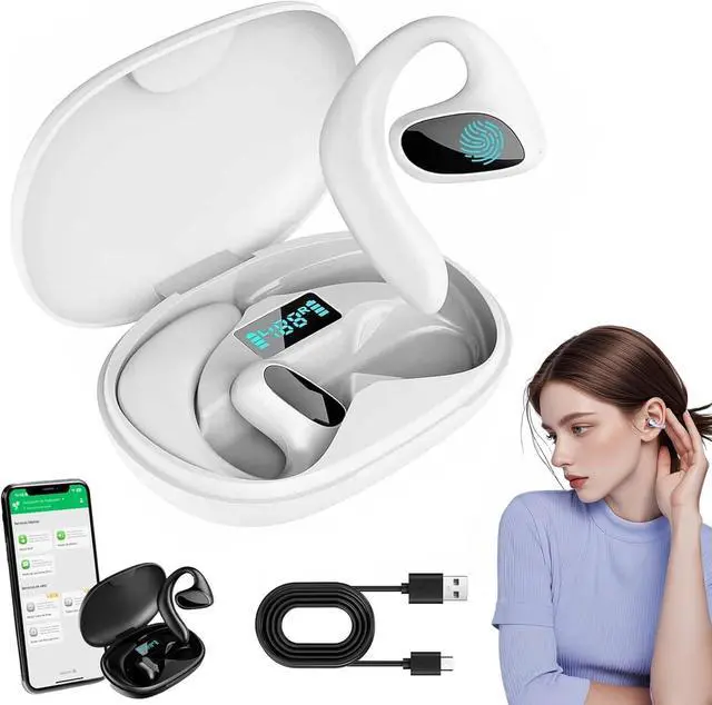 Main image of Talkbuds Translator, Ai Translation Earbuds Real Time, 144 Languages & Accents Two-Way Translator Bluetooth Headphones, Waterproof & Touch Controls, for Travel Business Learning (White)