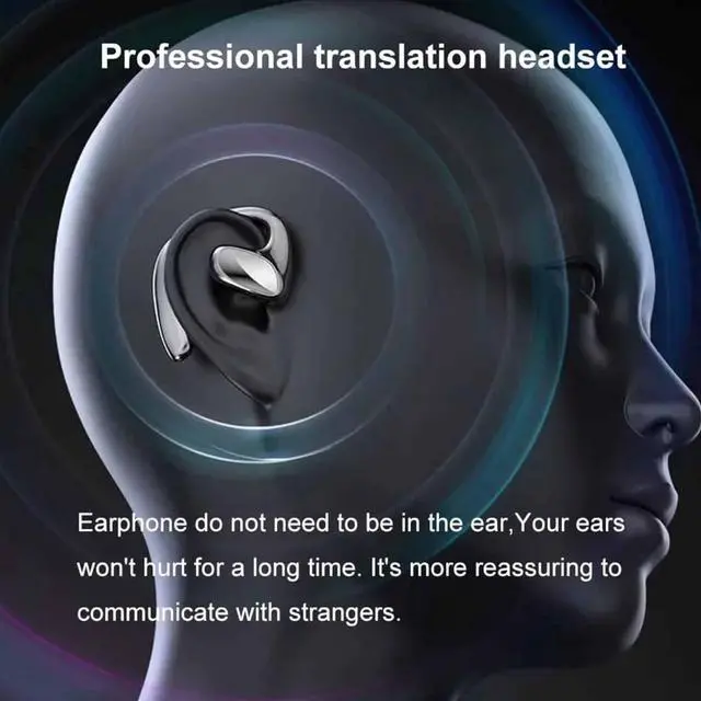 Alt view image 5 of 7 - Talkbuds Translator, Ai Translation Earbuds Real Time, 144 Languages & Accents Two-Way Translator Bluetooth Headphones, Waterproof & Touch Controls, for Travel Business Learning (White)