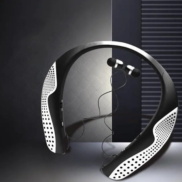 Main image of Speaker + Bluetooth Neckband Headphones 2-in-1,Earphones Retractable Earbuds with 100H Playtime,Bilateral HiFi Stereo,Sports Waterproof Earbuds,Noise Cancelling with Mic,High Battery Life