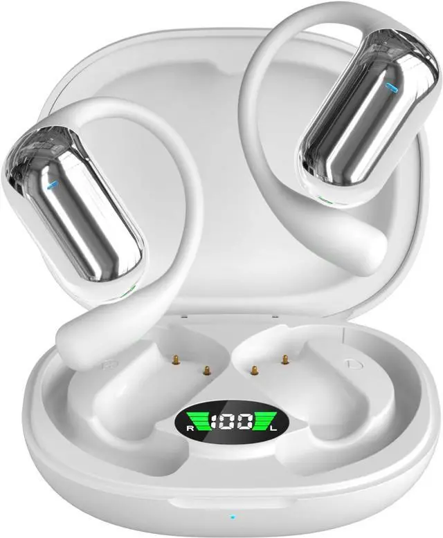 Alt view image 3 of 6 - OWS Private Model New Wireless Open Non in-Ear Noise Reduction Sports Ear Hook Bluetooth Headset Ultra-Long Life Battery