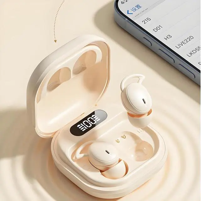 Alt view image 5 of 6 - Wireless Sleep Earbuds with Bluetooth 5.4, Ultra-Light in-Ear Invisible Earphone, Comfortable Sleep Headphones for Side Sleepers for Night Use