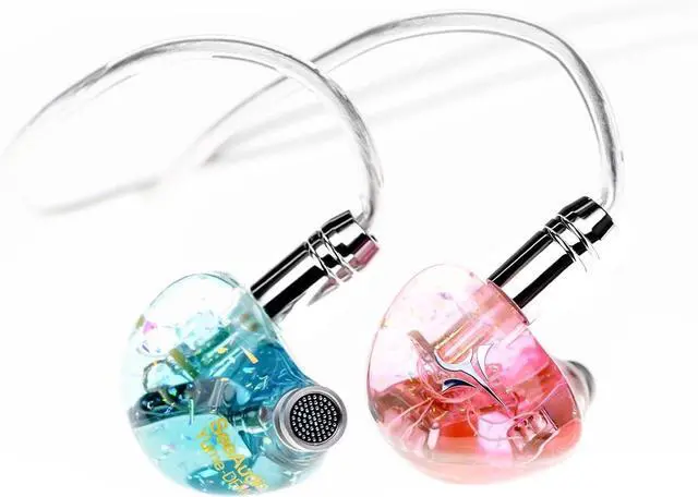 Alt view image 2 of 6 - SeeAudio Yume IV Dual Balanced Armature IEMs, 2BA HiFi in-Ear Monitor Earphones, Wired Earbuds with Silver-Plated OFC Detachable Cable, Ergonomic Design for Audiophiles, Musicians (3.5mm)