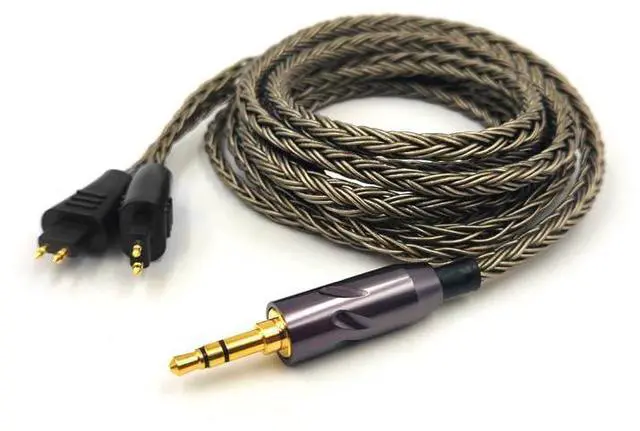 Alt view image 2 of 7 - 16-Strand 2.5mm 3.5mm 4.4mm 6.35mm 6N OCC Balanced Cable 4.6ft Compatible with FOSTEX TH909, TH900MKII, TH610 Headphones