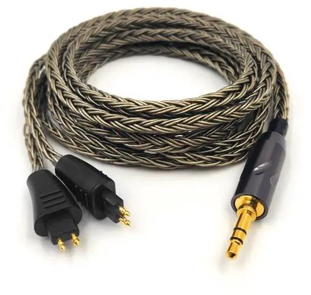 Alt view image 4 of 7 - 16-Strand 2.5mm 3.5mm 4.4mm 6.35mm 6N OCC Balanced Cable 4.6ft Compatible with FOSTEX TH909, TH900MKII, TH610 Headphones