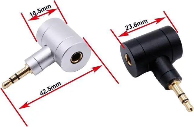 Alt view image 3 of 7 - LIHUA T Shape 4.4mm Balanced Female to 3.5mm TRS Male Converter Headphone Earphone Adapter for PHA-2A TA-ZH1ES LN007086(3.5mm to 4.4 Female)