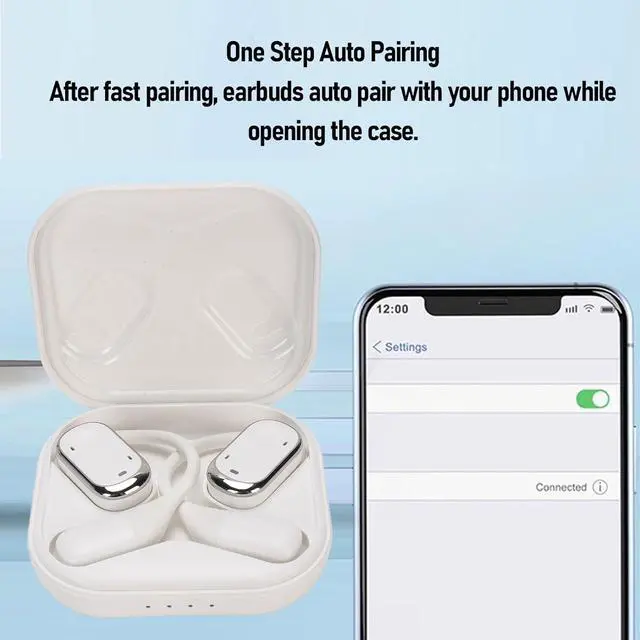 Alt view image 6 of 7 - Real Time AI Language Translator Earbuds 144 Languages and Dialects Translation Earbuds APP Enabled Portable Translator Earbuds Device for Travel Business Study 60H Battery (White)