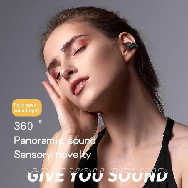 Alt view image 3 of 7 - Open Ear Bluetooth Earbuds with Ear Clips, Bluetooth 5.2 Wireless Ultra-Lightweight Clip-On Earphones, Open Air Design Headphones for Running Gym Workouts (White)