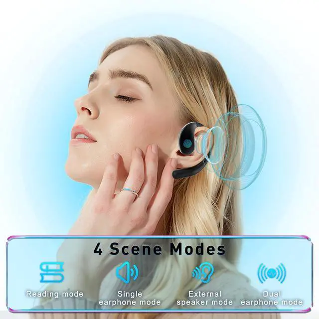 Alt view image 4 of 5 - Ai Translation Earbuds Real Time, Language Translator Earbuds 3 in 1, 144 Languages Ai Translating, Headphone Fit iOS and Android, AI Noise Reduction (Black)