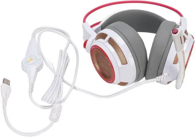 Alt view image 7 of 7 - Yoidesu Gaming Headset with Microphone, Over Ear Headphones with 7.1 Surround Sound Multi Channel Vibrating, USB Headsets LED Light for Laptop & PC with Game Lovers