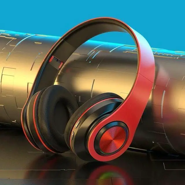 Alt view image 5 of 6 - Bluetooth On-Ear Headphones, Wireless Headphones with Active Over Ear Noise Cancelling and Mic, Deep Bass, Android and iOS Compatible