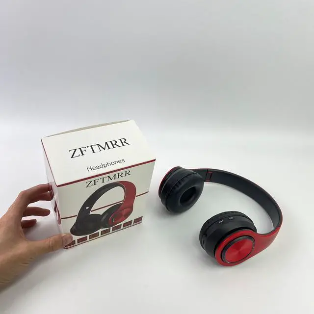 Alt view image 6 of 6 - Bluetooth On-Ear Headphones, Wireless Headphones with Active Over Ear Noise Cancelling and Mic, Deep Bass, Android and iOS Compatible