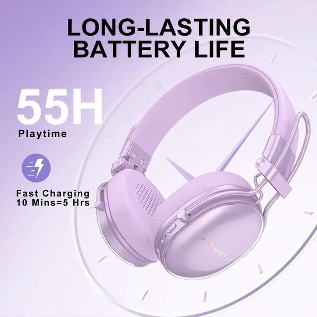 Alt view image 3 of 7 - FM30 Active Noise Cancelling On Ear Headphones with FM20, Wireless Over Ear, Hi-Res Sound, Custom EQ via App, 130H Playtime, Comfortable Fit, for Travel Home Office