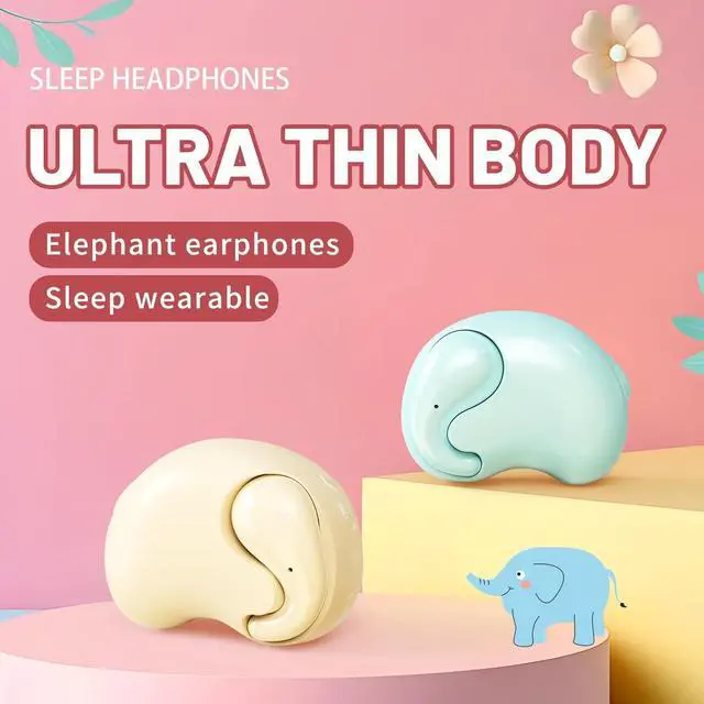 Alt view image 5 of 6 - Invisible Sleep Earbuds with Noise Cancelling, Bluetooth 5.3 Wireless Earphones for Side Sleepers, Sleep Headphones with Long Battery Life, Sleeping Headphones for Travel (Blue)