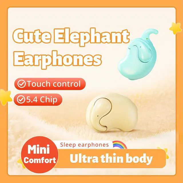 Alt view image 3 of 6 - Invisible Sleep Earbuds with Noise Cancelling, Bluetooth 5.3 Wireless Earphones for Side Sleepers, Sleep Headphones with Long Battery Life, Sleeping Headphones for Travel (Blue)