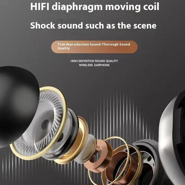 Alt view image 3 of 5 - Wireless Earbuds,Running Headphones ACS Panoramic Sound Open Ear Headphones Wireless Earbuds Bluetooth with Charging Case