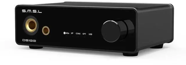 Main image of SMSL DS100 USB DAC Surport MQA MQA-CD Decode with 6.35mm & Balanced 4.4mm Headphone Amplifier CS43131 Chip Portable DAC XU316 768kHz/32Bit DSD256 USB/Optical/Coaxial Desktop Stereo Audio DAC for PC