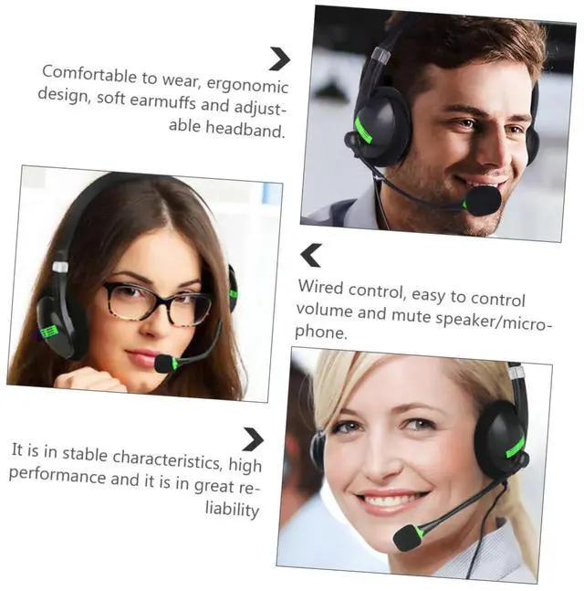 Alt view image 2 of 7 - Earphones Wired Sound Headset Noise Head Phones Comfortable Gaming Headphone Computer Headphone Head-Mounted Headphone Cool Game Headphone Wired Headphone Abs/2695