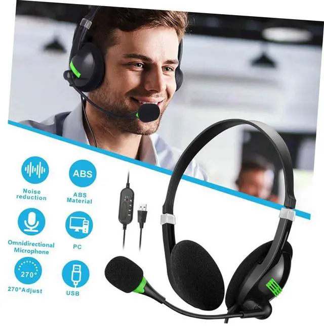 Alt view image 6 of 7 - Earphones Wired Sound Headset Noise Head Phones Comfortable Gaming Headphone Computer Headphone Head-Mounted Headphone Cool Game Headphone Wired Headphone Abs/2695
