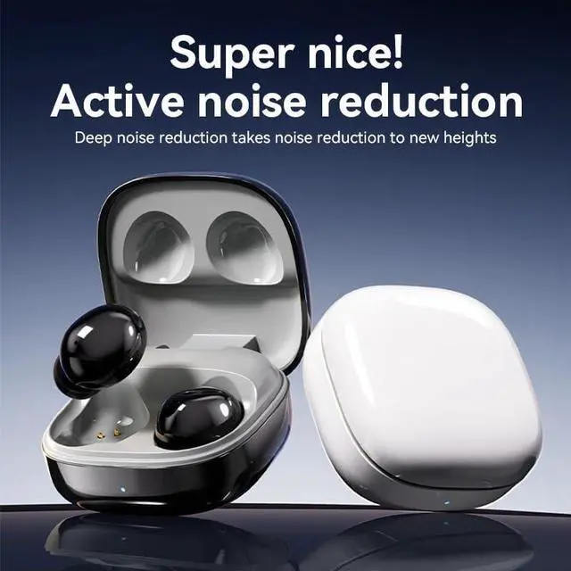 Alt view image 3 of 6 - Sleep Headphones Wireless Bluetooth 5.4 Sleeping Earbuds 10H Single Use Mini Ultra-Long Standby -42dB deep sea Noise Reduction Music Sleep Earphones,Black