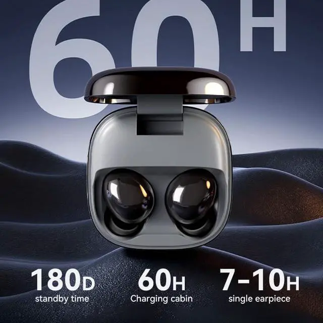 Alt view image 4 of 6 - Sleep Headphones Wireless Bluetooth 5.4 Sleeping Earbuds 10H Single Use Mini Ultra-Long Standby -42dB deep sea Noise Reduction Music Sleep Earphones,Black
