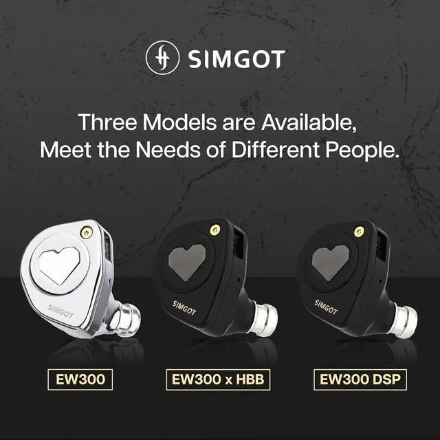 Alt view image 7 of 7 - SIMGOT EW300 1DD+1Planar+1PZT Hybrid Driver in Ear Monitor, Wired Earbuds IEM, Gaming Earbuds with Detachable Nozzles, Silver-Plated OFC IEM Cable for Audiophile Musician (Standard Edition)