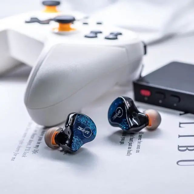 Alt view image 6 of 7 - Linsoul ZiiGaat x Fresh Reviews Arete in Ear Monitor, 1DD+4BA Hybrid Earphone IEM + Tripowin Zonie IEM Cable, 16 Core Silver Plated Earphone Upgraded Cords