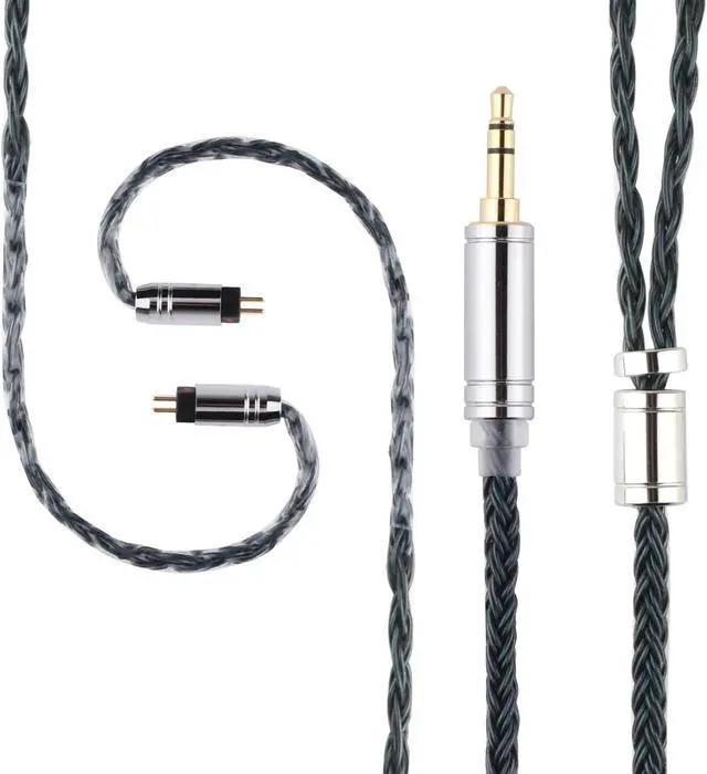 Alt view image 7 of 7 - Linsoul ZiiGaat Lush in Ear Monitor, 1DD+4BA Hybrid Earphone IEM(Silver Blue) Tripowin Zonie IEM Cable, 16 Core Silver Plated Earphone Upgraded Cords(2pin 0.78mm, 3.5mm)(Moss)