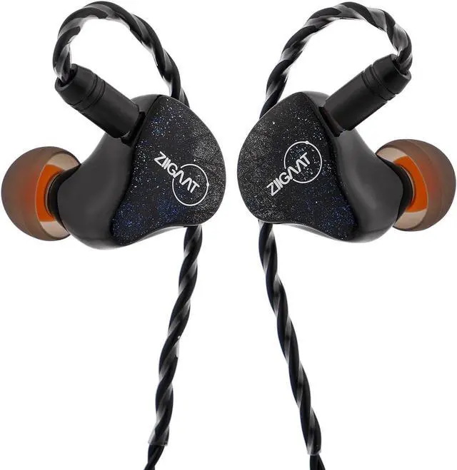 Alt view image 4 of 7 - Linsoul ZiiGaat Lush in Ear Monitor, 1DD+4BA Hybrid Earphone IEM(Silver Blue) Tripowin Zonie IEM Cable, 16 Core Silver Plated Earphone Upgraded Cords(2pin 0.78mm, 3.5mm)(Moss)