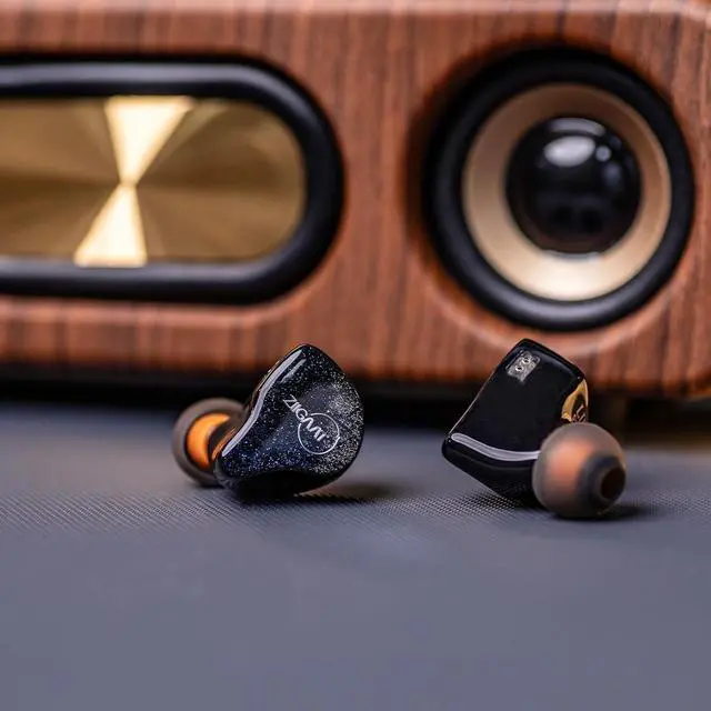 Alt view image 6 of 7 - Linsoul ZiiGaat Lush in Ear Monitor, 1DD+4BA Hybrid Earphone IEM(Silver Blue) Tripowin Zonie IEM Cable, 16 Core Silver Plated Earphone Upgraded Cords(2pin 0.78mm, 3.5mm)(Moss)