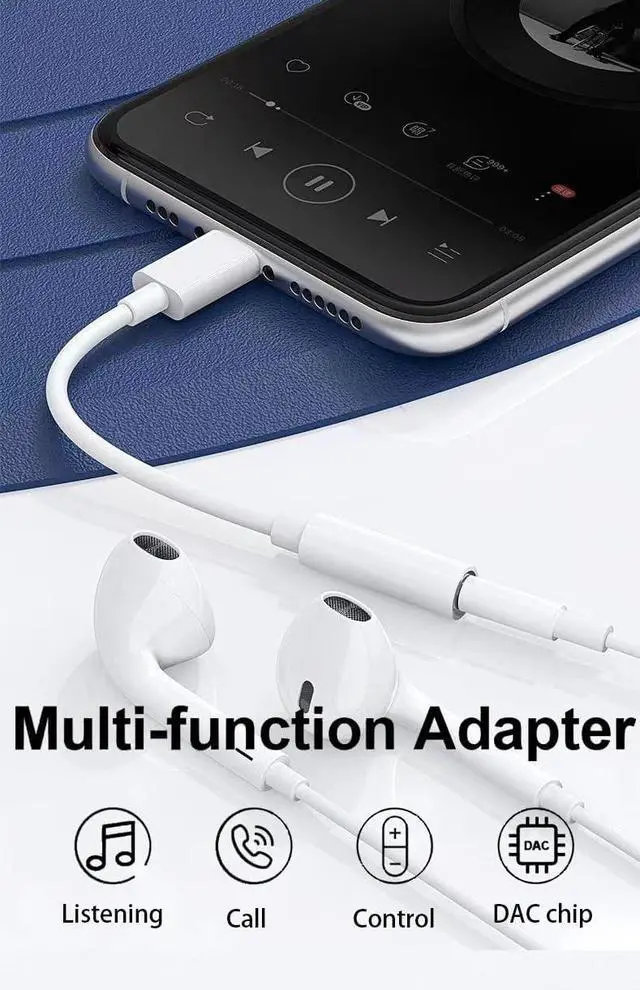 Alt view image 4 of 7 - USB-C to 3.5mm Audio Headphone Adapter - HiFi 2 Pack Compatible with Apple iPhone 16 15 Samsung Galaxy S24 S23 S22 S21 Plus Pro Max Ultra Pixel iPad - Type C to Jack Dongle Adapter (50Pack*USB-C)