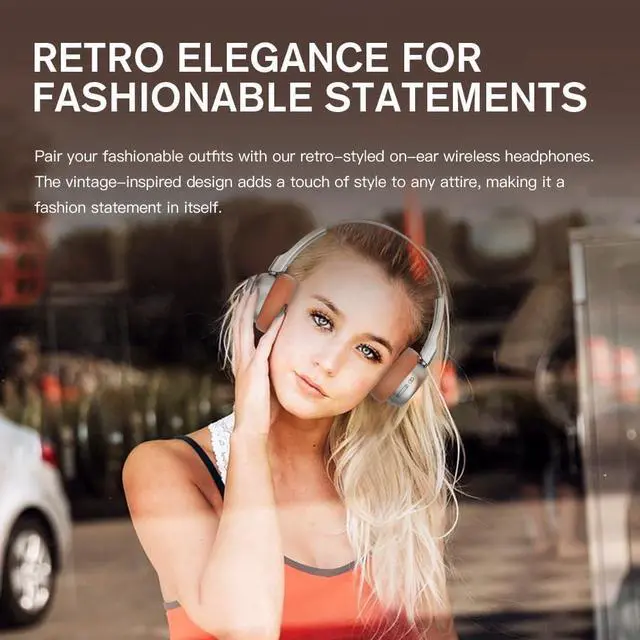 Alt view image 4 of 7 - R1 Wireless Retro Headphones | Bluetooth V 5.3 | 60 Hours Playtime | APP Custom Sound | Game Mode | Noise Isolation | Built-in Microphone