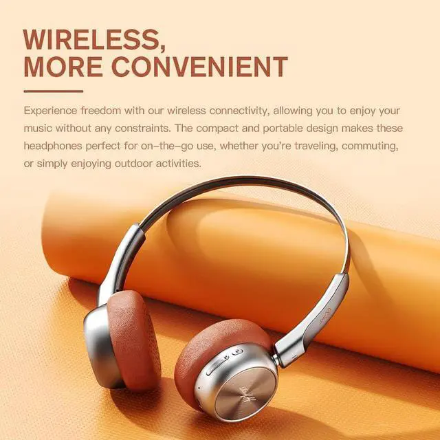 Alt view image 6 of 7 - R1 Wireless Retro Headphones | Bluetooth V 5.3 | 60 Hours Playtime | APP Custom Sound | Game Mode | Noise Isolation | Built-in Microphone