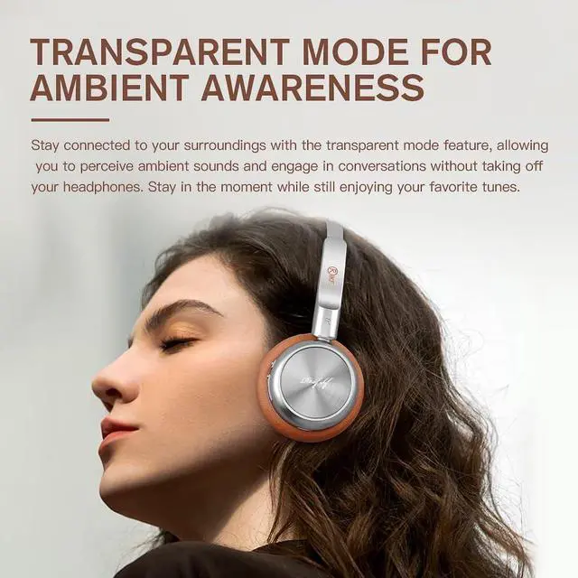 Alt view image 7 of 7 - R1 Wireless Retro Headphones | Bluetooth V 5.3 | 60 Hours Playtime | APP Custom Sound | Game Mode | Noise Isolation | Built-in Microphone