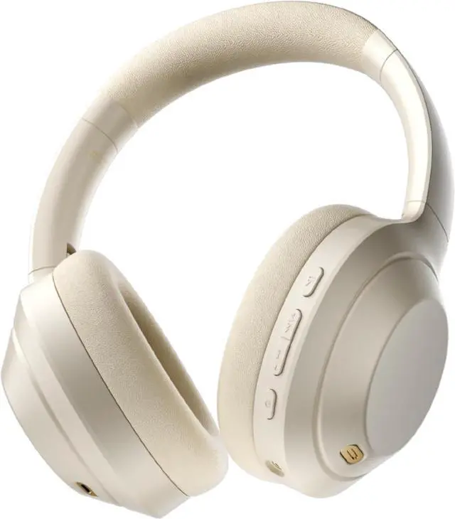 Main image of T1/T1 Pro/T1 Max Wireless Bluetooth Over-Ear Headphones, 100H Battery, HiFi Sound, ANC, Multi-Device Connection, App Control, Wired Mode, for Travel, Work, Gaming, Music T1 Max Offwhite