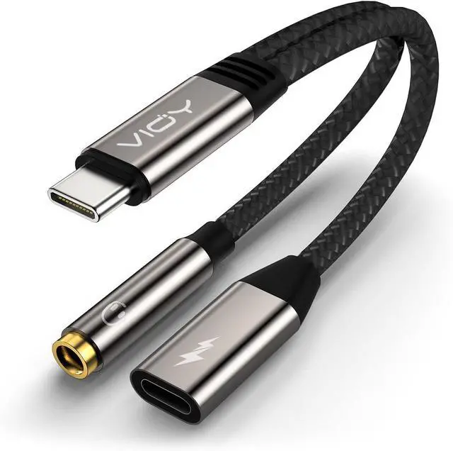 Main image of VIOY 10 Pack USB C to 3.5 mm Headphone and Charger Adapter-2 in 1 Type C to Aux and Charger Splitter with PD 60W Fast Charging and Data Transfer for iPhone 16/15 Pro,iPad Pro,Samsung Galaxy S20-22