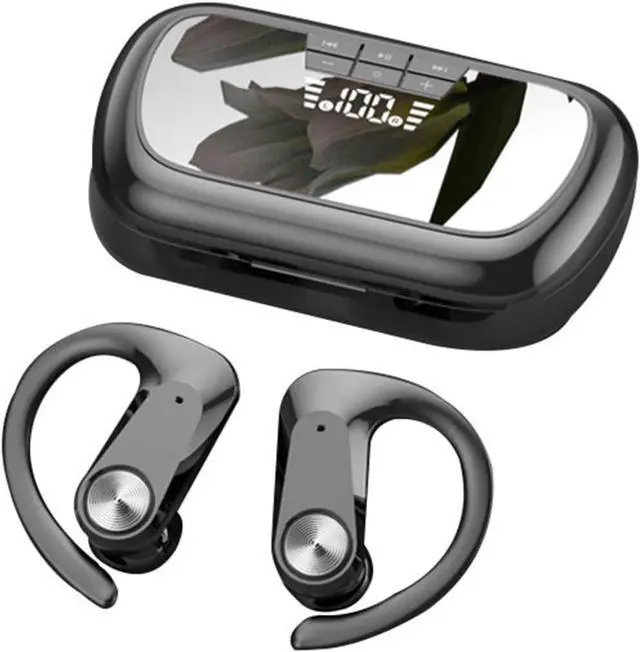 Main image of Bluetooth Wireless Earbuds Over Ear Headphones with Display Case - Hi-Res Surround Sound, All-Day Comfort & Multi-Format Playback for Gaming, Video & Music