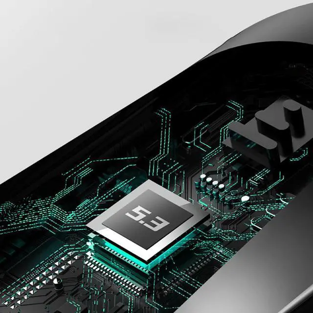 Alt view image 6 of 7 - Bluetooth Wireless Earbuds Over Ear Headphones with Display Case - Hi-Res Surround Sound, All-Day Comfort & Multi-Format Playback for Gaming, Video & Music