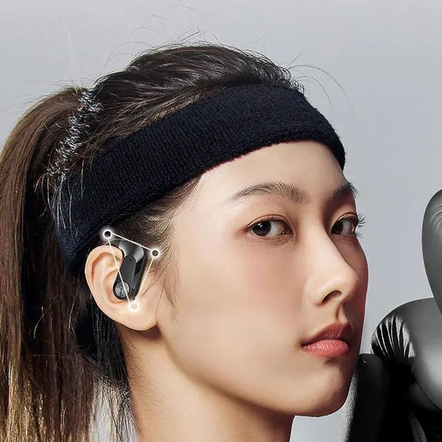 Alt view image 2 of 7 - Bluetooth Wireless Earbuds Over Ear Headphones with Display Case - Hi-Res Surround Sound, All-Day Comfort & Multi-Format Playback for Gaming, Video & Music